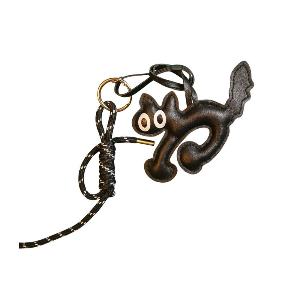 Black Kitty Chocolate Bar Bag Charm Kawaii Purse Accessory - Picture 6 of 8